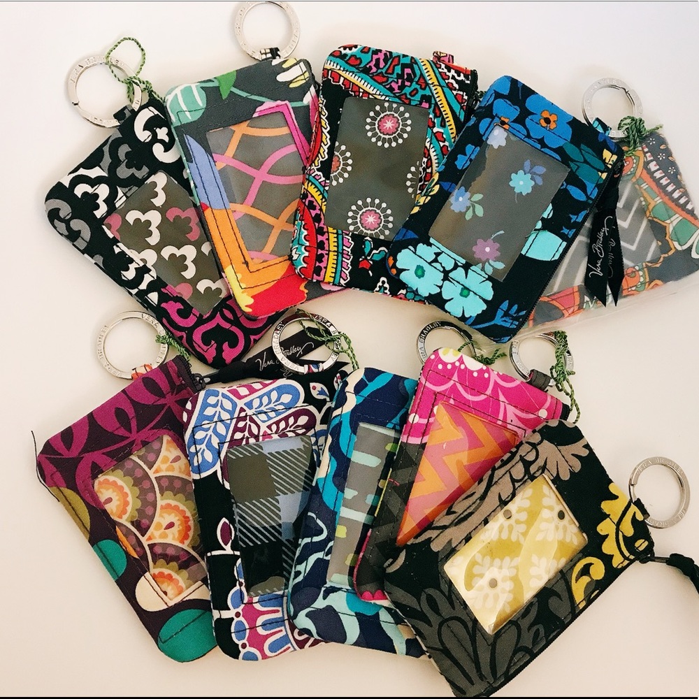 20 mix Vera Bradley zip ID wallet vary pattern NT